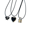 charmed black cord necklaces