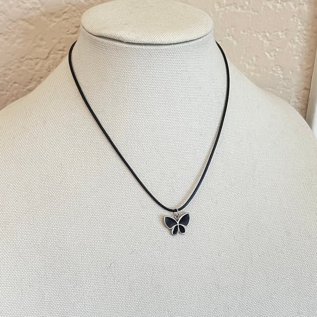 charmed black cord necklaces
