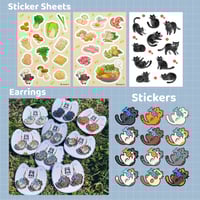 Sticker Sheets / Die Cut Stickers / Earrings