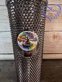 Image 9 of 24oz Just Breathe Studded Tumbler