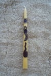 Sun/Poppy/Snake Copper Adorned Taper