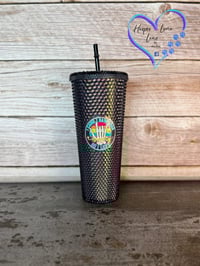 Image 3 of 24oz Anxiety Studded Tumbler
