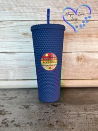 Image 2 of 24oz Sunshine, Good Times, Tan Lines Studded Tumbler