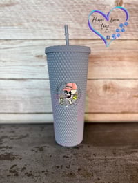 Image 2 of 24oz Living Life On the Bleachers Studded Tumbler