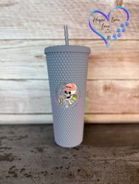 Image 3 of 24oz Living Life On the Bleachers Studded Tumbler