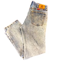 Image 1 of Men's Wrangler Jeans Y2K Vintage Relaxed fit straight leg cut med wash SZ 34/30
