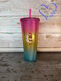 Image 1 of 24oz Dance with Your Heart and Your Feet Will Follow Studded Tumbler