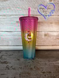 Image 3 of 24oz Dance with Your Heart and Your Feet Will Follow Studded Tumbler
