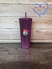 Image 6 of 24oz Selfish With My Energy Studded Tumbler