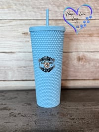 Image 1 of 24oz Find Time to Open Your Mind Studded Tumbler