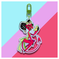 Image 1 of Honeydew Barbie Wire Keychain