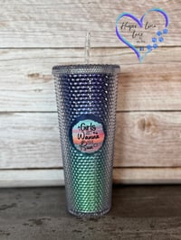 Image 2 of 24oz Girls Just Wanna Have Sun Studded Tumbler