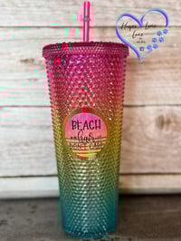Image 2 of 24oz Beach Hair Don't Care Studded Tumbler