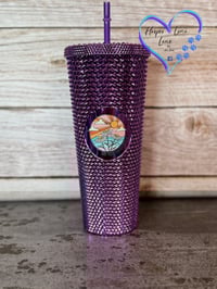 Image 1 of 24oz Be the Sunshine Studded Tumbler