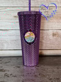 Image 2 of 24oz Be the Sunshine Studded Tumbler