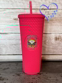 Image 3 of 24oz Wild and Free Butterfly Studded Tumbler