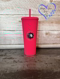 Image 2 of 24oz Sun and Moon Studded Tumbler