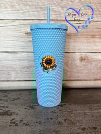 Image 1 of 24oz Please Go Away Studded Tumbler