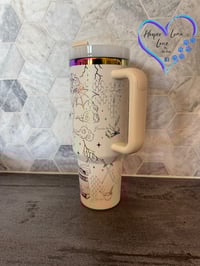 Image 5 of 40oz Fourth Wing Engraved Tumbler Custom Order