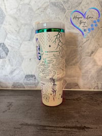 Image 9 of 40oz Fourth Wing Engraved Tumbler Custom Order