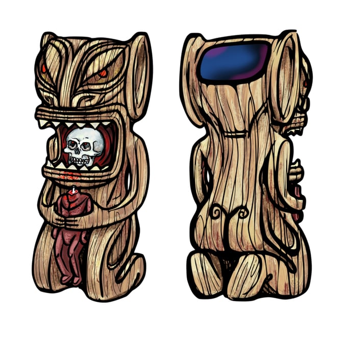 Image of Circa Caliente 16 Tiki Mug (Kilroy the Kannibale)