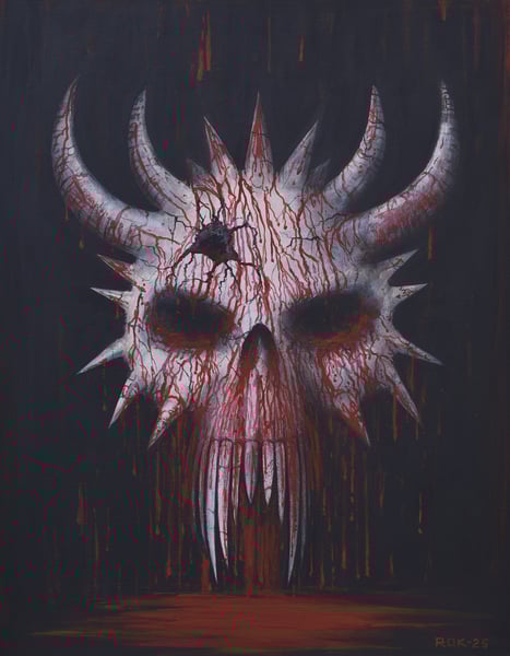 Image of BLEEDING INSANITY MkII - original painting on canvas