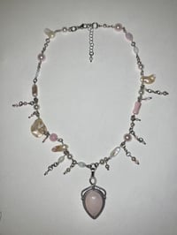 Image 1 of Rose Quartz Fairy Necklace 