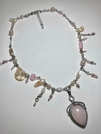 Image 3 of Rose Quartz Fairy Necklace 