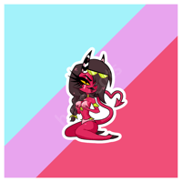 Peach Sallie May Sticker