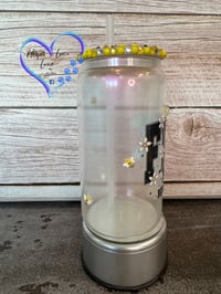 Image 2 of 16oz Fuck That Respectfully Shimmer Glass Can 