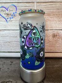 Image 1 of 16oz Never Trust the Living Glass Can 