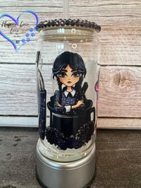 Image 3 of 16oz Wednesday Adams Glass Can 