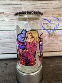 Image 4 of 16oz Wednesday Adams Glass Can 