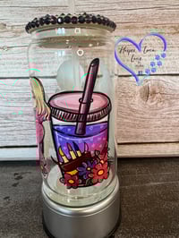 Image 5 of 16oz Wednesday Adams Glass Can 