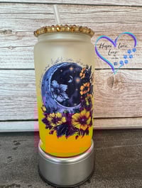 Image 1 of 16oz Even in Darkness, Your Light can Shine Glass Can 