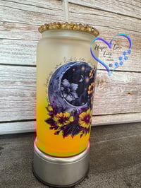 Image 4 of 16oz Even in Darkness, Your Light can Shine Glass Can 