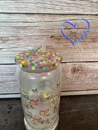 Image 3 of 16oz Book Shimmer Glass Can 
