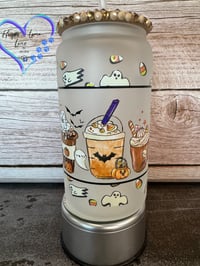 Image 3 of 16oz Halloween Coffee Glass Can