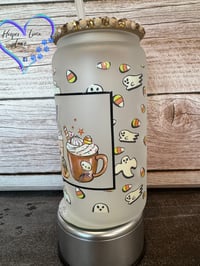 Image 4 of 16oz Halloween Coffee Glass Can