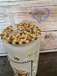 Image 6 of 16oz Halloween Coffee Glass Can