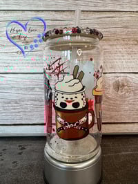Image 2 of 16oz Halloween Horror Coffee Glass Can 