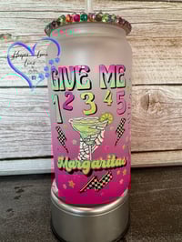 Image 1 of 16oz Chip Dipping and Margarita Sipping Glass Can 