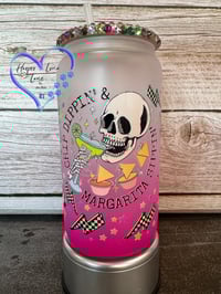 Image 2 of 16oz Chip Dipping and Margarita Sipping Glass Can 