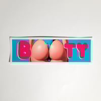 Image 1 of Booty Butt Font Matte Vinyl Sticker