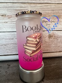 Image 1 of 16oz Bookish Social Club Glass Can 