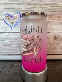 Image 3 of 16oz Bookish Social Club Glass Can 