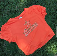 Astros Orange Crop Top