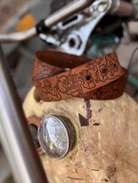 Image 2 of Original Tom Fugle Wild Times Brown Leather Belt