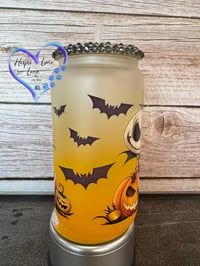 Image 4 of 16oz Jack Nightmare Before Christmas Halloween Glass Can