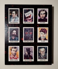 Image 11 of Homemade Seial Killer Poster Board On 14'' x 11" Birchwood Board - Painted & Sealed With Clear Coat